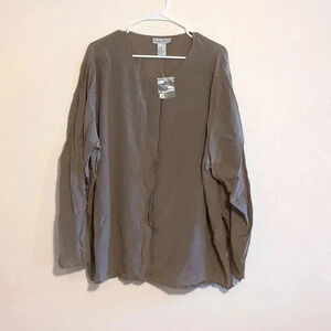 Stephanie Andrews silk button down size‎ 3X